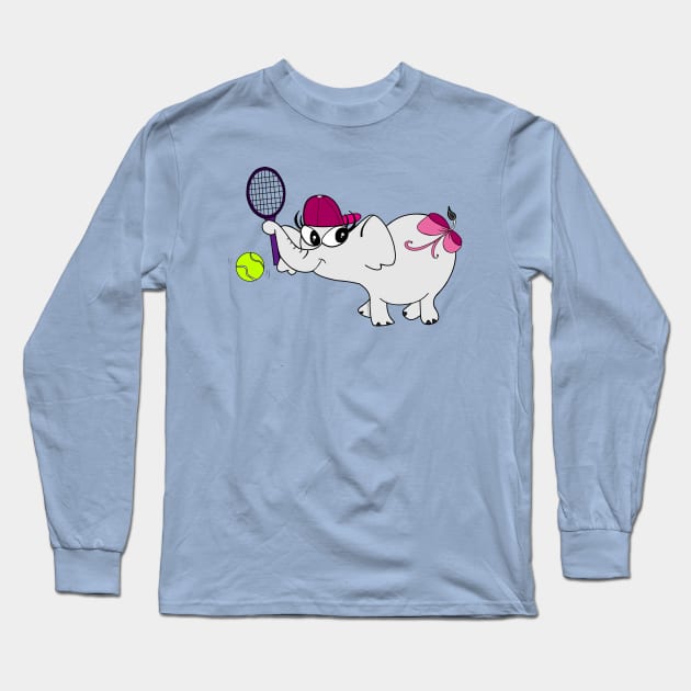 Tennis Champion Long Sleeve T-Shirt by DitzyDonutsDesigns